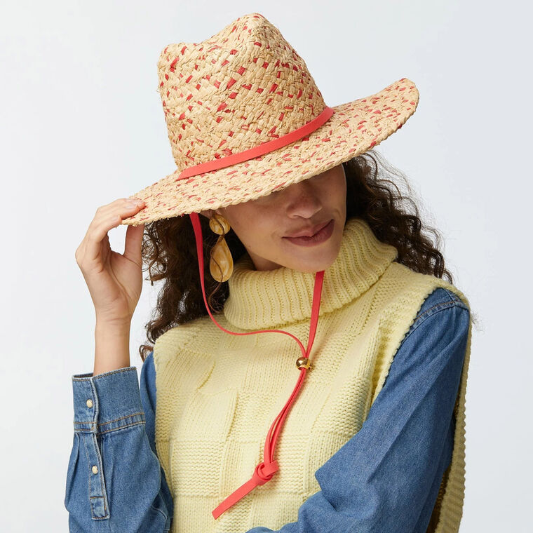 Tina Two Tone Straw Hat image number null