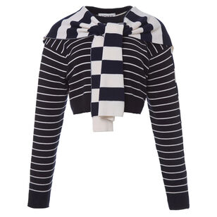 Striped Cropped Sweater