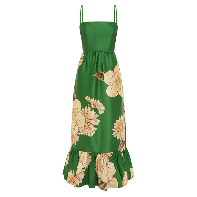 Sage Sleeveless Midi Dress image number null