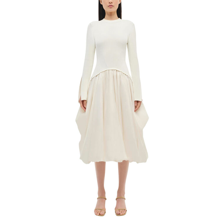 Kenlie Long Sleeve Midi Balloon Dress image number null