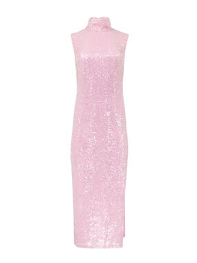 Sequin-Embellished Midi Dress