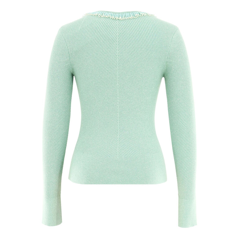 Helena Beaded Knit Top image number null