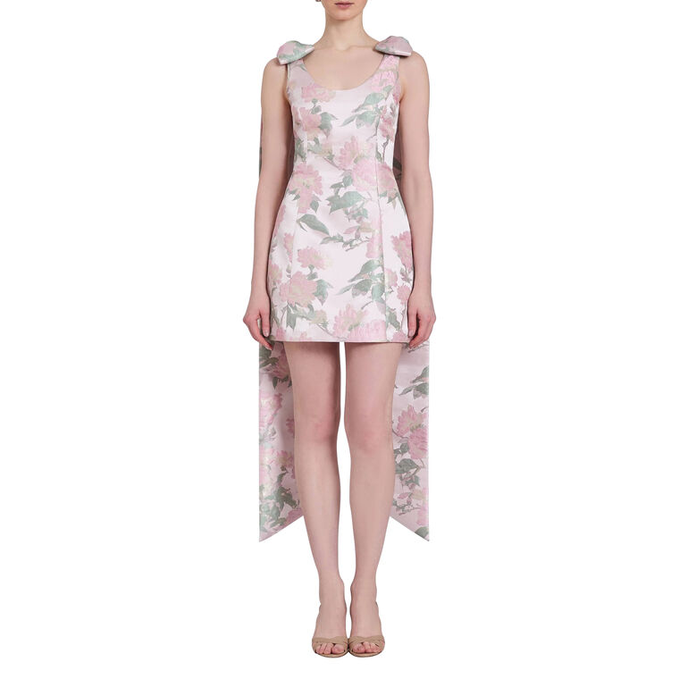 Gita Brocade Sleeveless Scoopneck Mini image number null