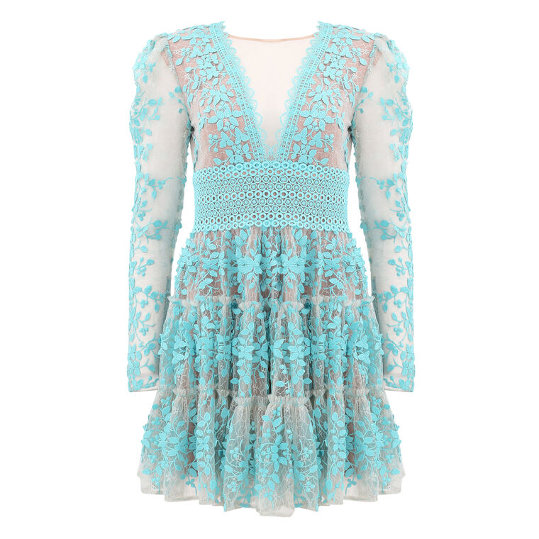 Megan Long Sleeve Mini Dress image number null
