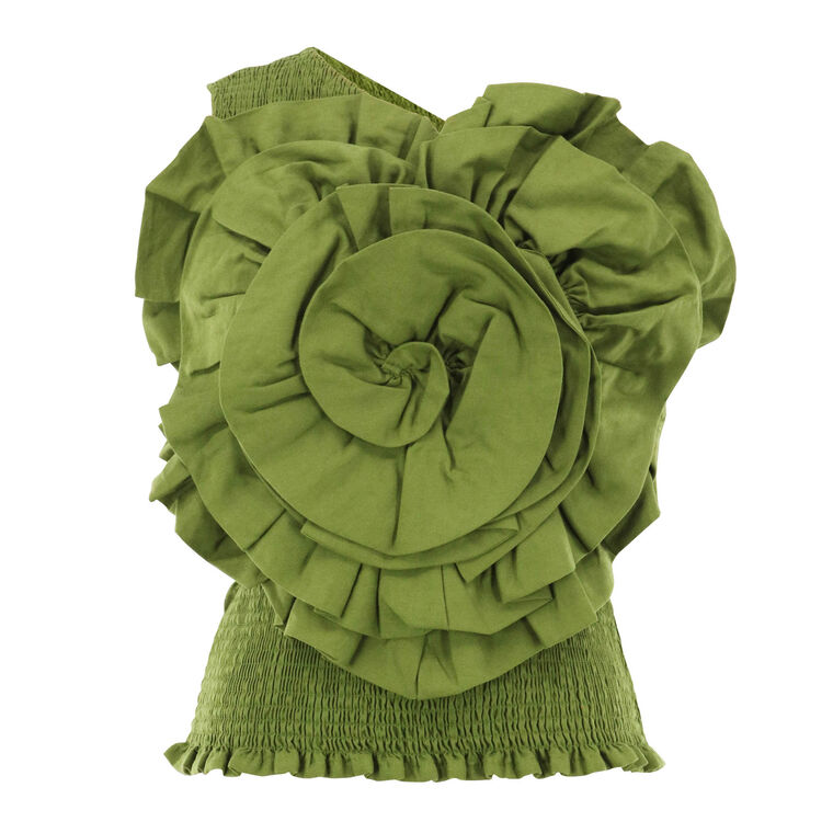 One Shoulder 3D Detail Blouse image number null