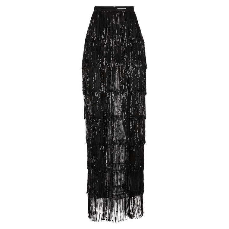 Sequined Tulle Skirt image number null