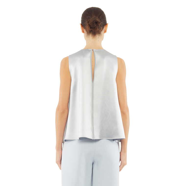 Elias Sleeveless Top In Double Face Silk image number null