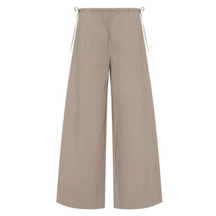 Technical Cotton Cropped Pants