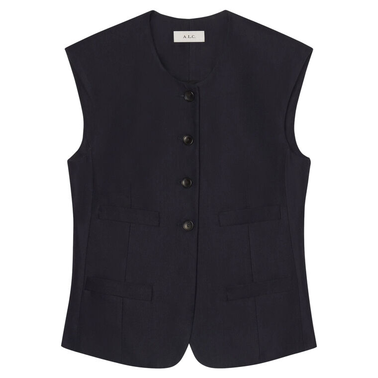 Georgie Soft Suiting Vest image number null