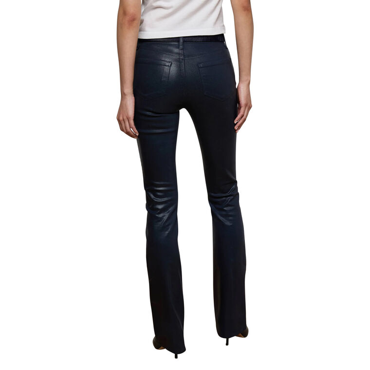 Selma High Rise Coated Baby Bootcut Jean image number null