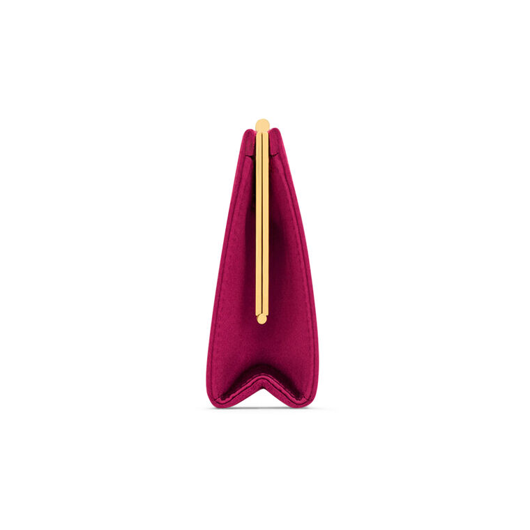 Midnight Small Clutch In Satin image number null