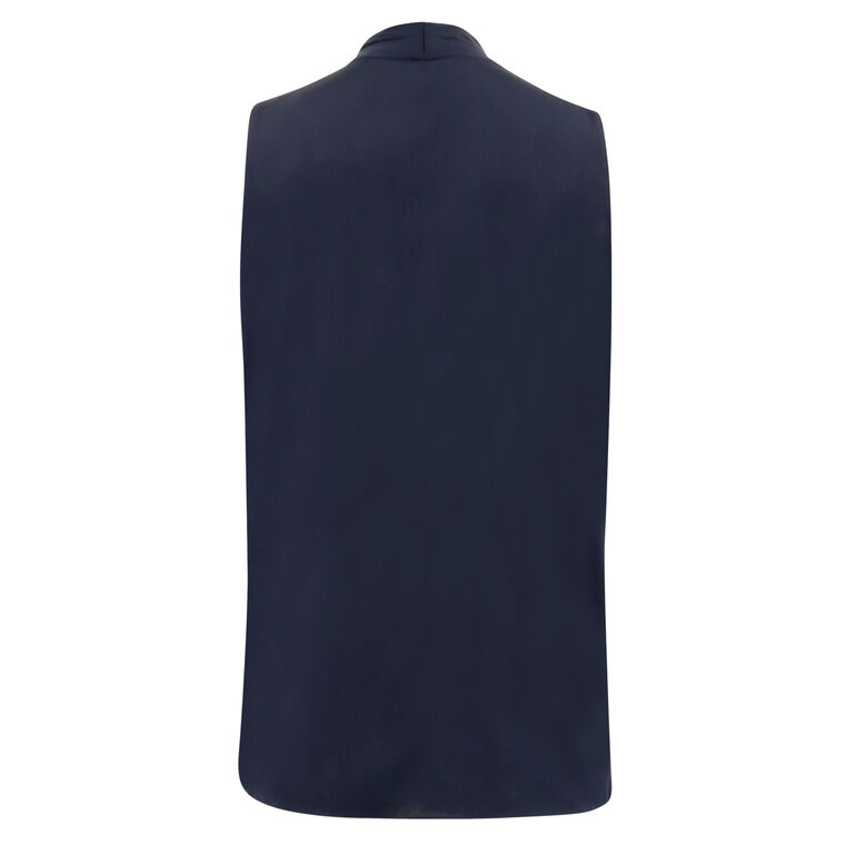 Mila Sleeveless Silk-Blend Blouse image number null