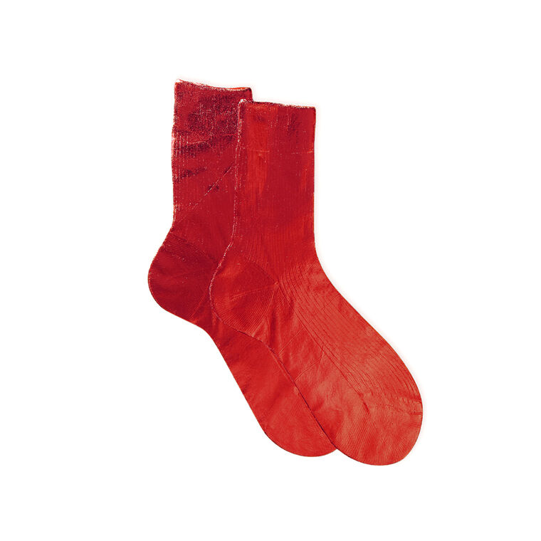 One Ribbon Laminated Socks image number null