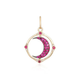 Celestial Reversible Crescent Moon Pendant