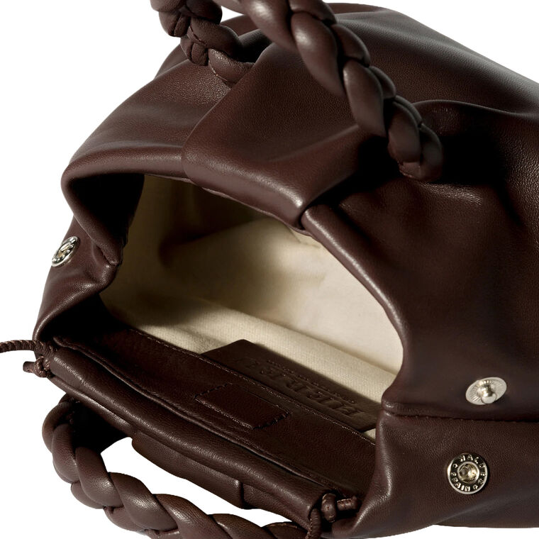 Bombon Plaited-Handle Leather Handbag image number null