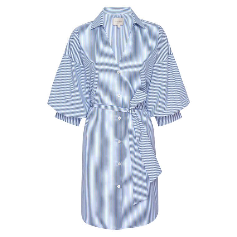 The Kate Belted Striped Dress image number null