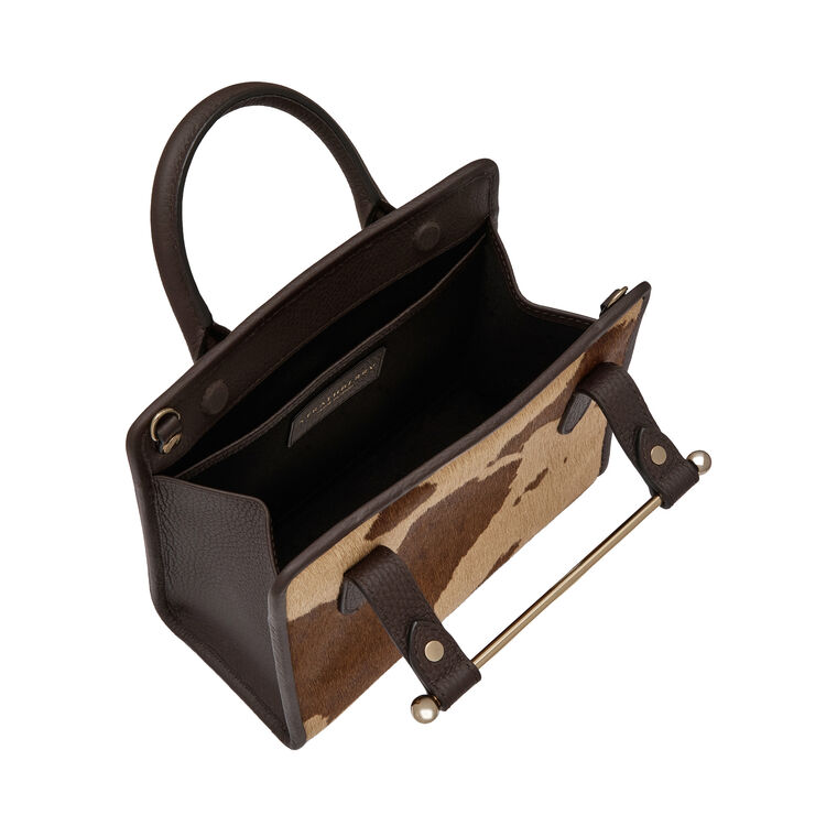 Pony Hair Top Handle Mini Tote image number null