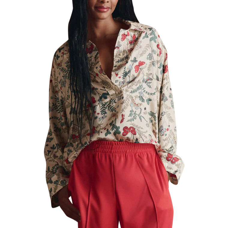 The Meadow Henley Long Sleeve Top image number null