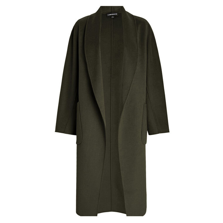 Thara Shawl Collar Wool Coat image number null