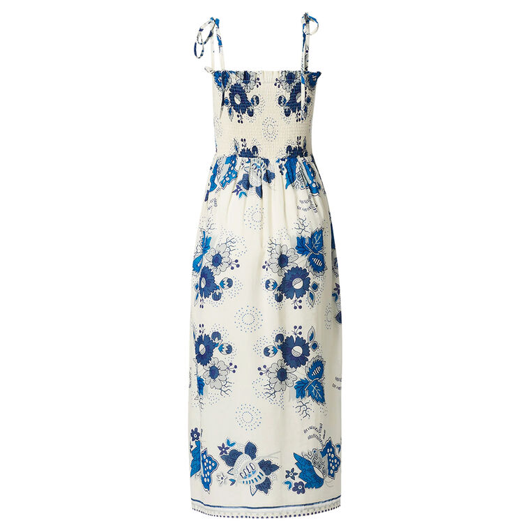 Kaia Blue China Panel Dress image number null