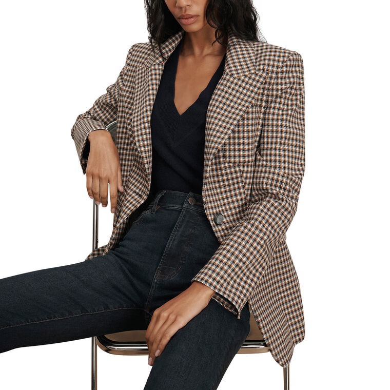 Livvy Houndstooth Dickey Jacket image number null