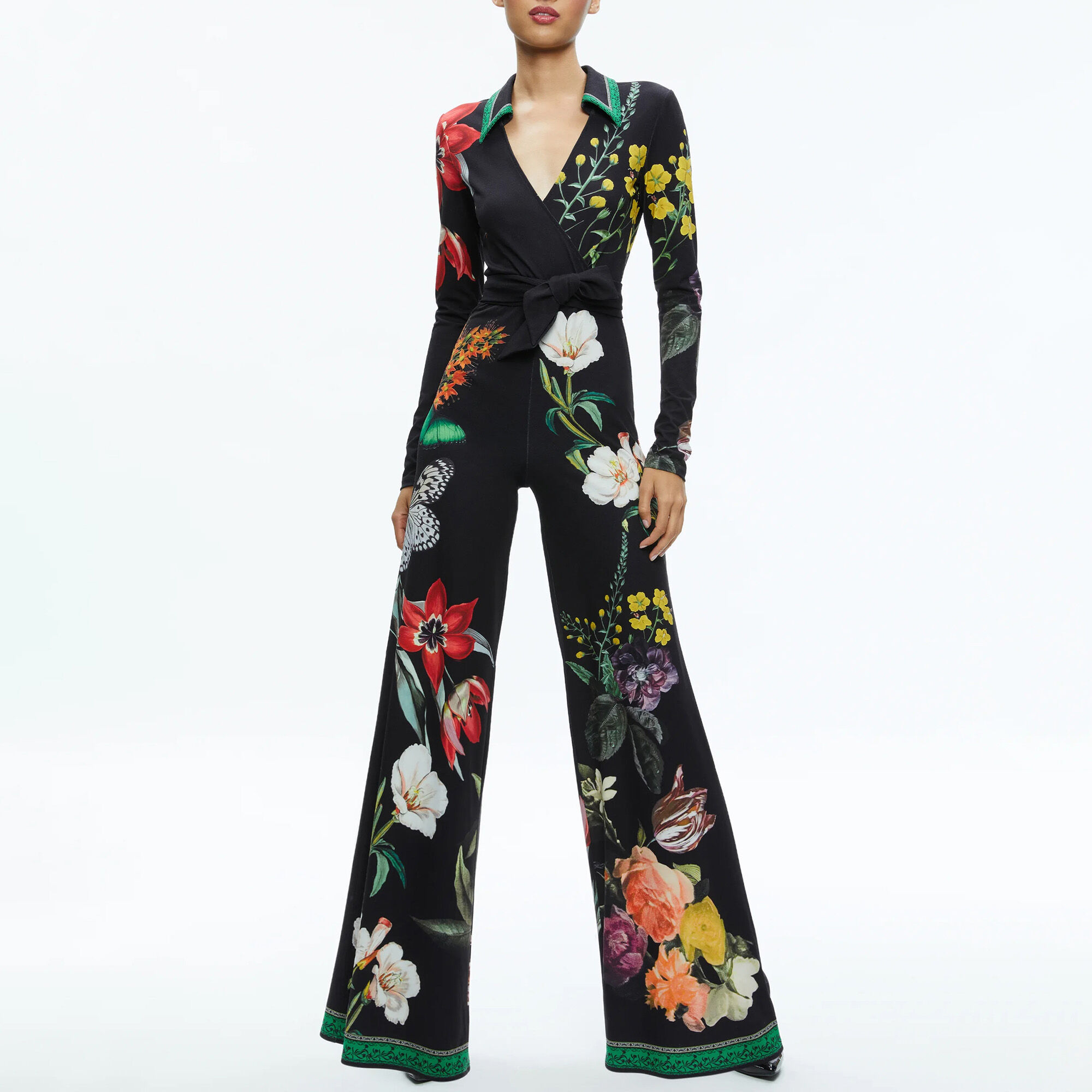 Melinda Wide-Leg Wrap Jumpsuit