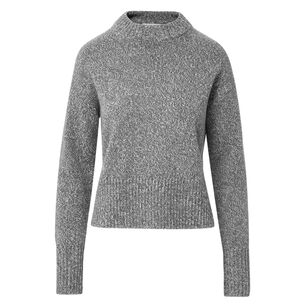 Andi Long Sleeve Crewneck Wool-Cashmere Sweater