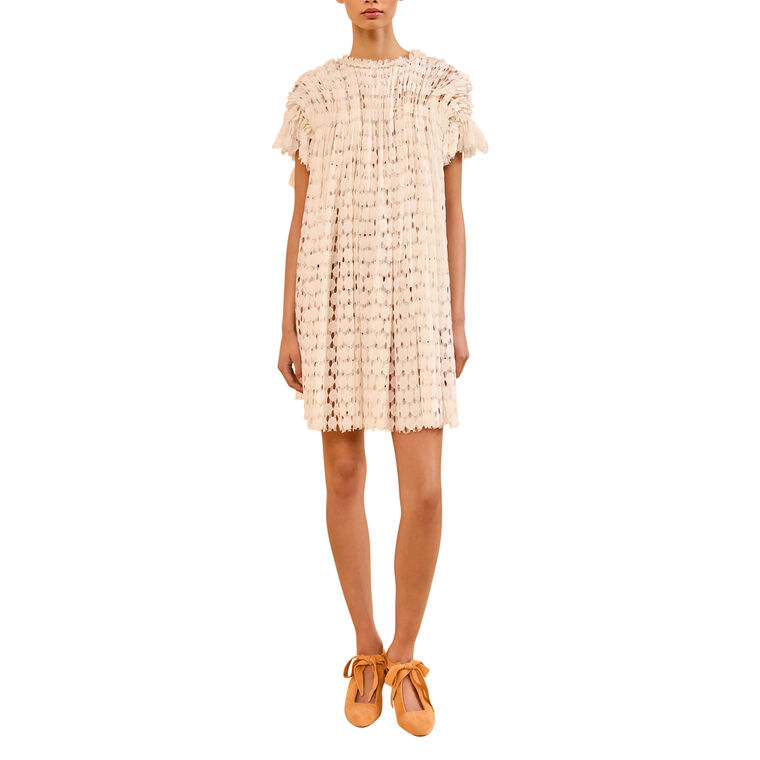 Layla Short Sleeve Lace Mini Dress image number null