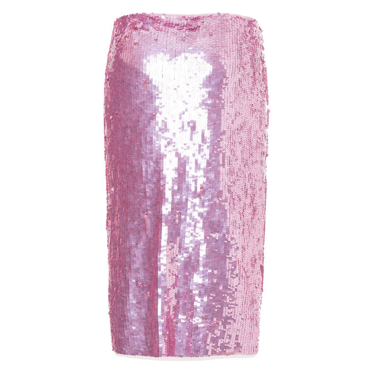 Floral Sequinned Pencil Skirt image number null