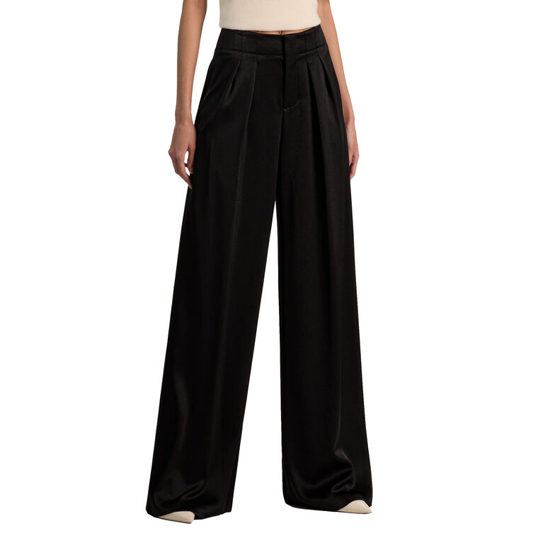 Eloise Wide Leg Satin Pant image number null