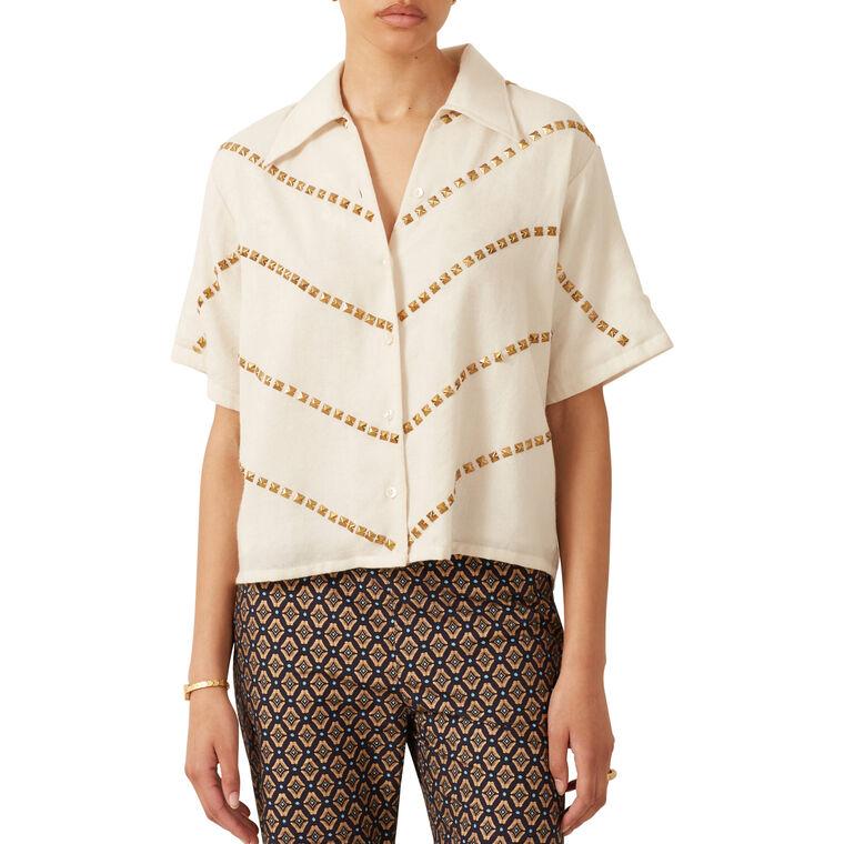 Stevie Studded Shirt image number null