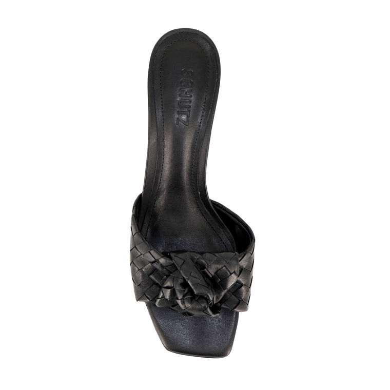 Kareena Woven Leather Mule Sandal image number null