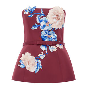 Nadia Embroidered Bustier Top