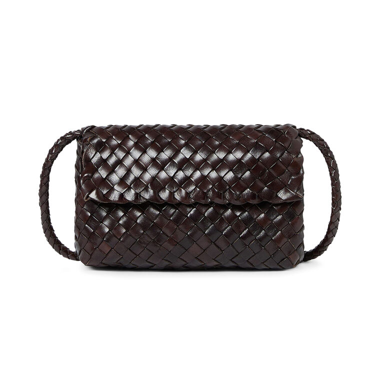 Vinnie Woven Leather Crossbody Bag image number null