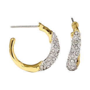 Solanales Crystal Twist Mini Hoop Earring