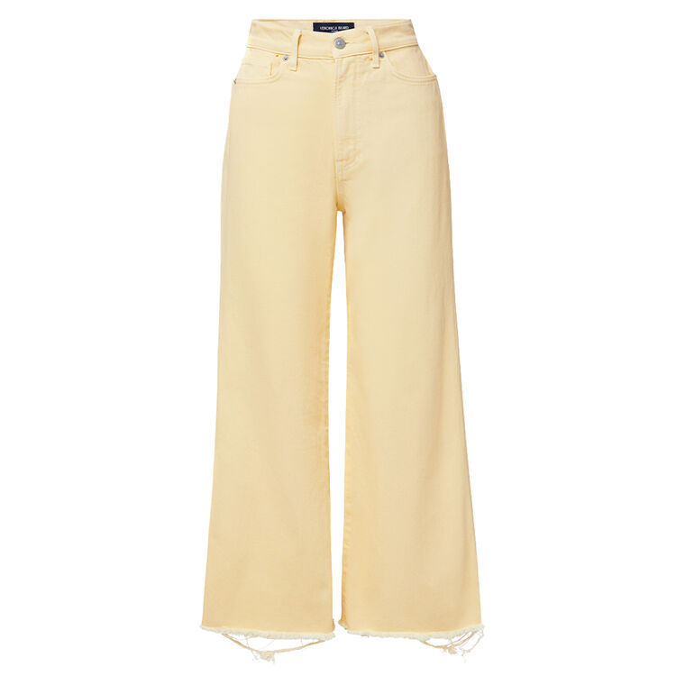 Taylor Cropped High Rise Wide-Leg Jean image number null