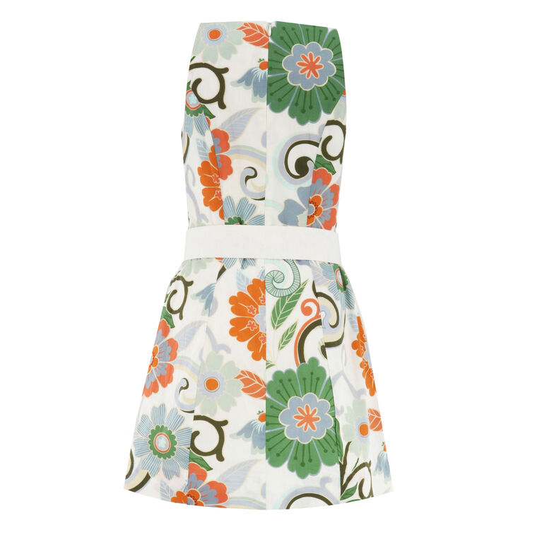 Havana Sleeveless Belted Mini Dress image number null