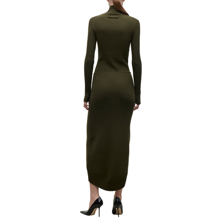 Fitted Merino Rib Skirt image number null