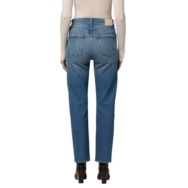 Blaine Vintage Straight-Leg Jean With Horsebit Waist image number null