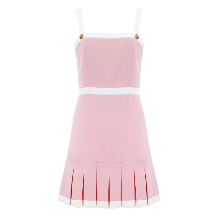 Clarine Pleated Mini Dress image number null