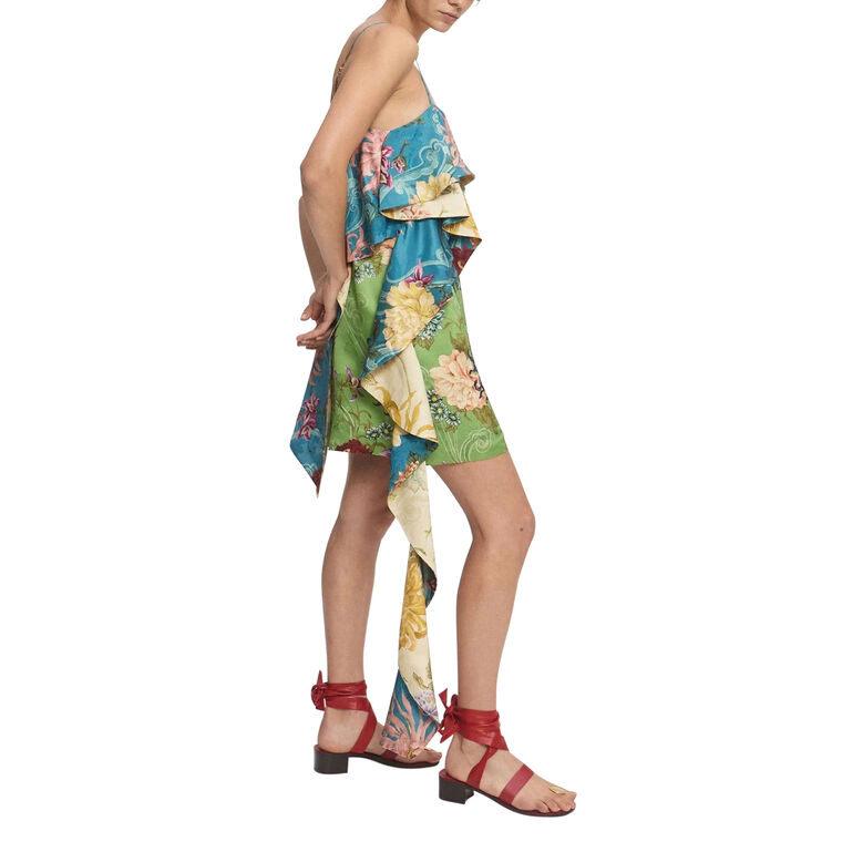 Avery Spliced Sleeveless Mini Dress image number null