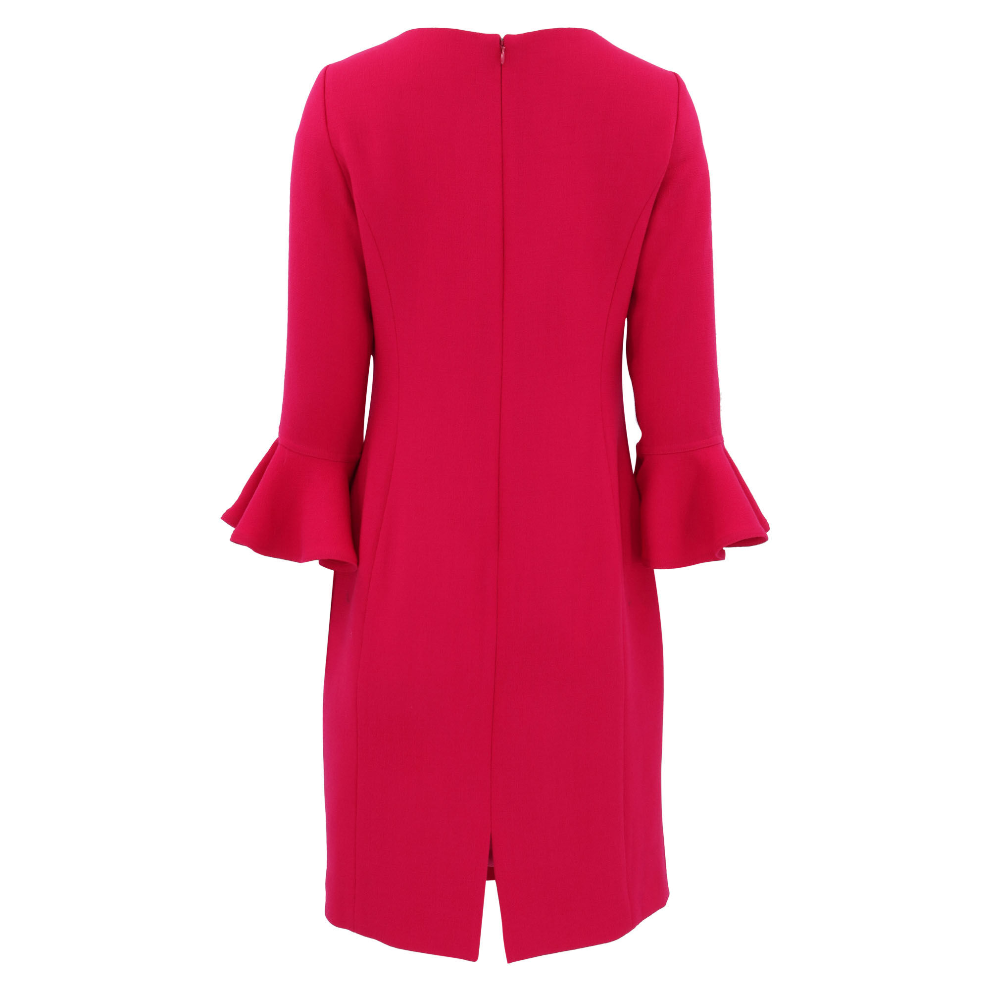 A-Line Wool Crêpe Double-Face Sheath Dress