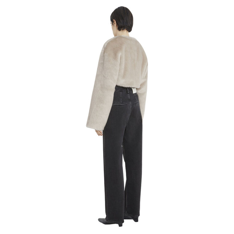 Badri Faux Fur Bolero Coat image number null