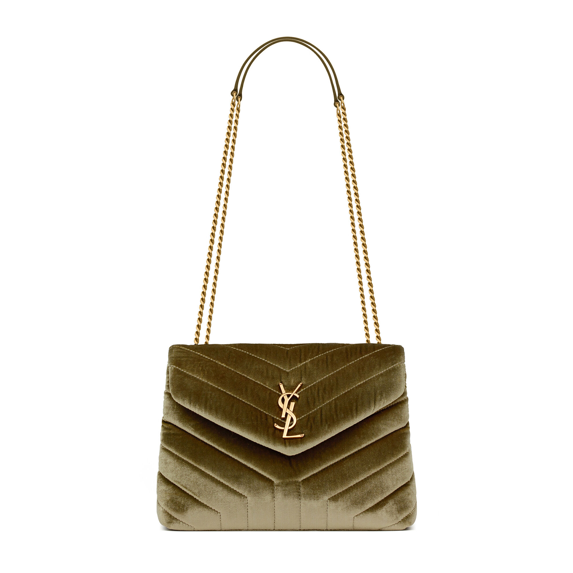 Loulou quilted velvet shoulder bag hotsell