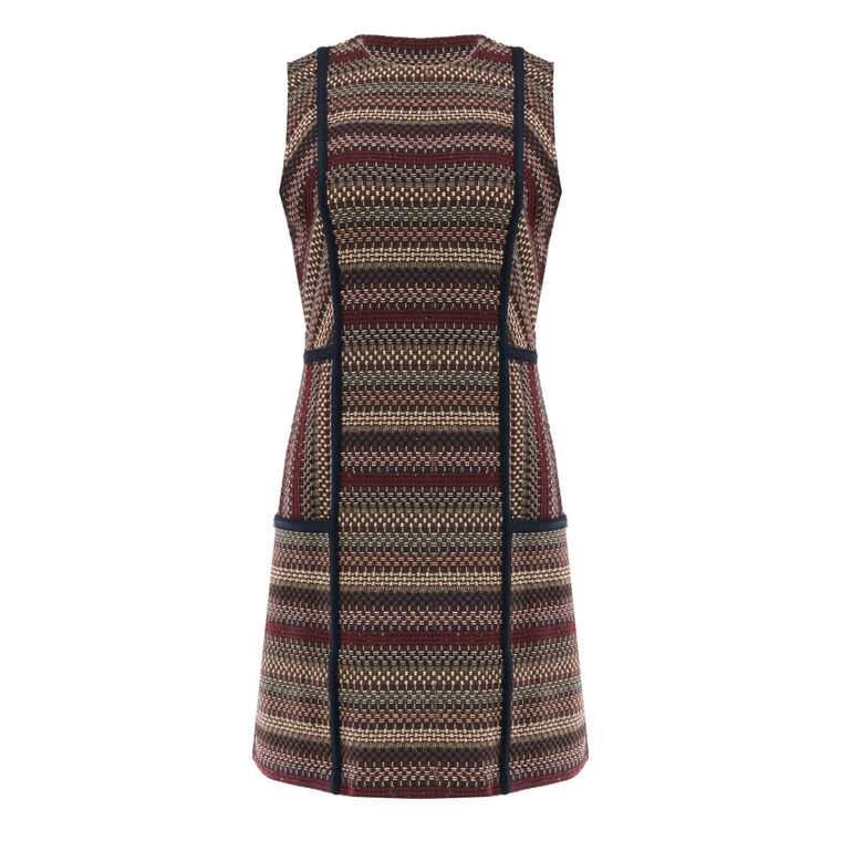 Jeanette Tweed Sleeveless Mini Dress image number null