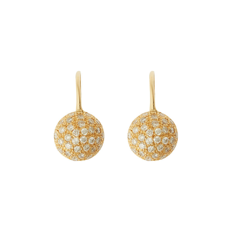 Diamond Ball Earrings image number null
