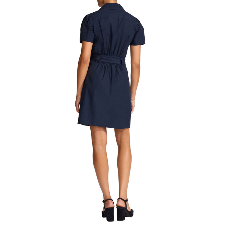 The Monaco Short Sleeve Belted Mini Dress image number null