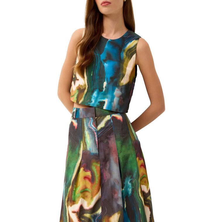 Jamie Sleeveless Crop Top image number null