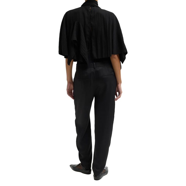 Creased Acetate Drape Cape Top image number null