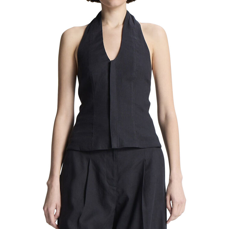 Cora Sleeveless Linen Top image number null